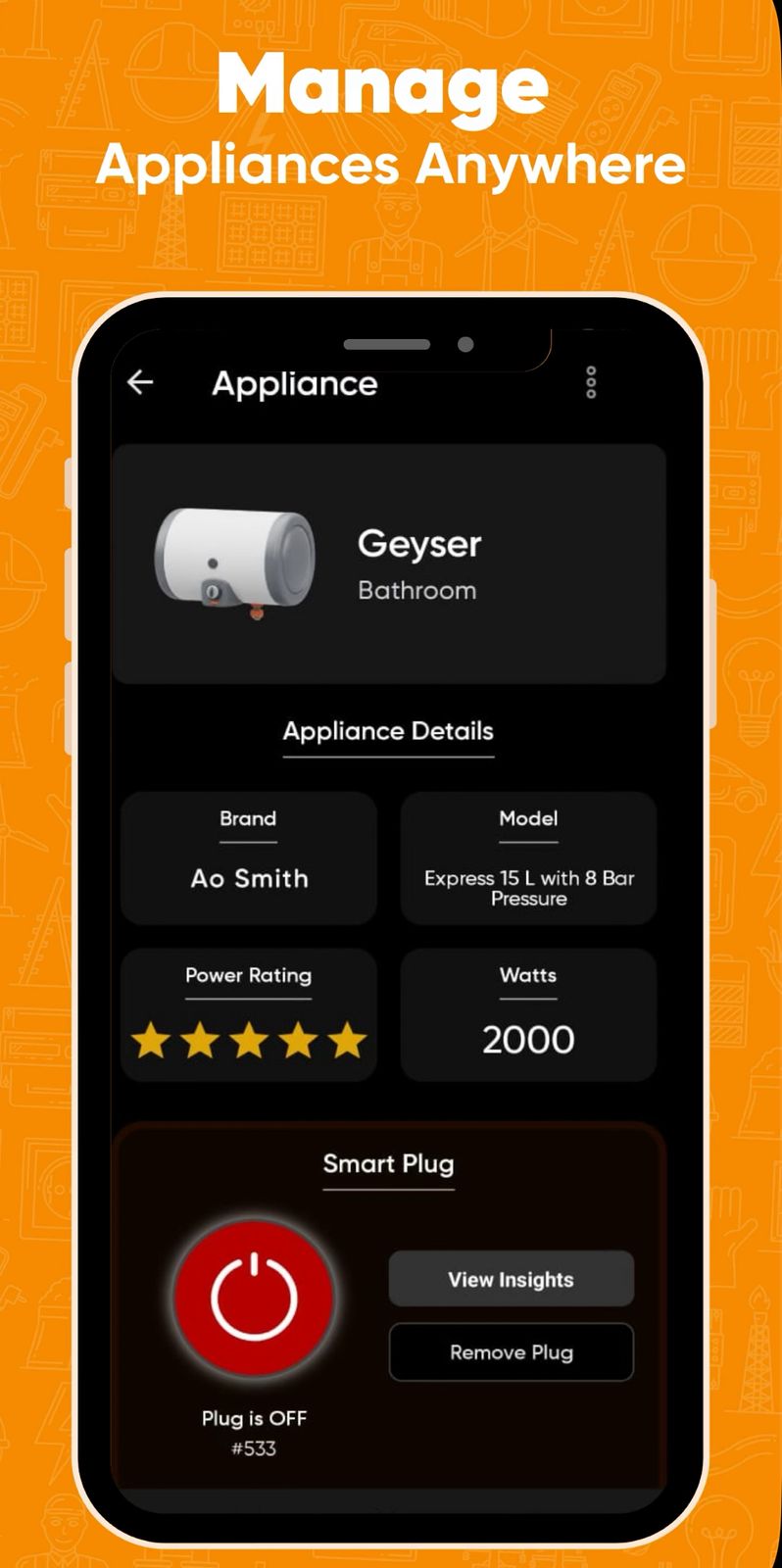 AI Smart Plug App - Manage Appliances